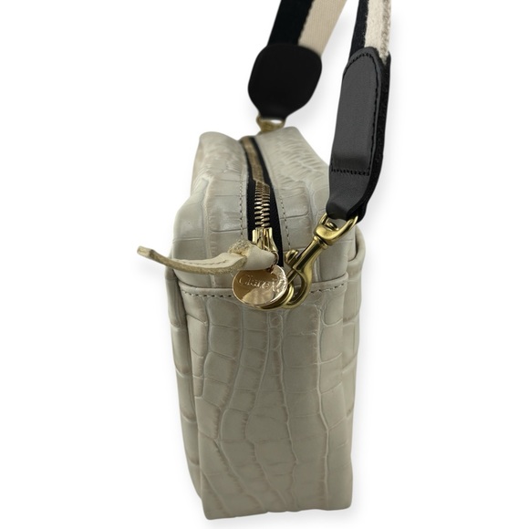 Clare V. 'Marisol' Crossbody Bag in Cream Croco - Picture 3 of 6